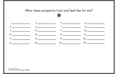 What does ‘prosperous’ feel like for you?